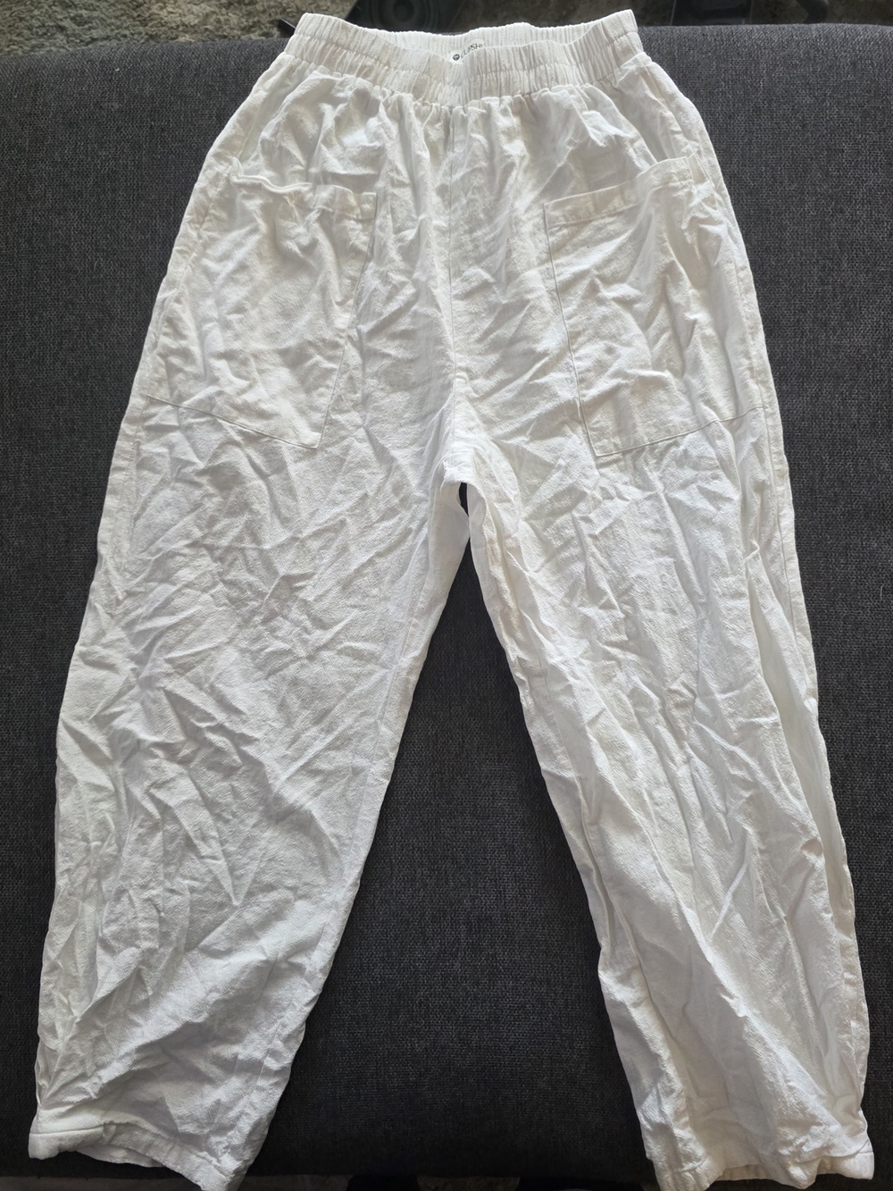 Cupshe White Women's Lightweight Bathing Suit Cover Joggers